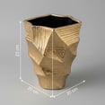 thumbnail image 5 of Jarron dorado escultorico Creaciones Dekora 23cm, 5 of 5