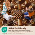 thumbnail image 4 of Design&I 4'x6' Ultra Soft Area Rug, Record Vinyl Retro Circular Records Cream Graphic Music Cd Disc None Fluffy Washable Non Shedding for Bedroom Living Room Home Office, 4 of 7