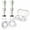 White+Transparent, variant on Nipple Everter for Breastfeeding Support, Nipple Corrector, Aids in Latch by Drawing Out Flat or Inverted Nipples for Nursing Moms (4 PCS)