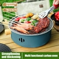 thumbnail image 5 of Portable Round Outdoor Charcoal Grill | Iron Fire BBQ for Camping & Picnics | 12.6 Inch Diameter | 4 Air Vents | Easy to Clean & Carry, 5 of 8