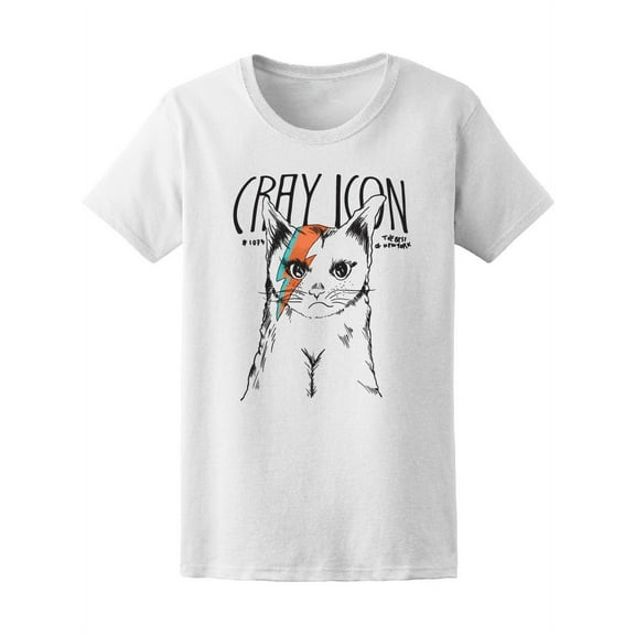Cray Cutie Cat T-Shirt Women -Image by Shutterstock, Female Large