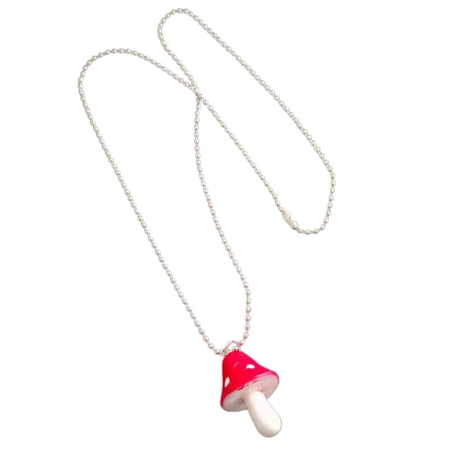 MasteelfCA 1 Pce Collier Pendentif en Forme de Champignon Chaîne de Cou Décorative Accessoire