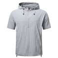 thumbnail image 3 of Youthup Men's Solid Color Hooded Pullover & Shorts Set - Lightweight Relaxed Fit Loungewear for Summer Casual Wear, 3 of 13
