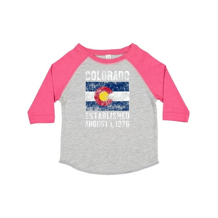 

Inktastic Established August 1 1876 Colorado Flag Gift Toddler Boy or Toddler Girl T-Shirt
