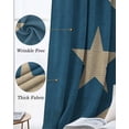 thumbnail image 3 of Puerto Rico Flag Blackout Curtains for Bedroom Living Room Darkening Curtains 84 Inch Length 2 Panels Set Red Blue Vintage Window Curtain Thermal Insulated Window Treatment Grommet Drapes 42"x84", 3 of 9
