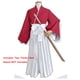 thumbnail image 4 of Disfraz de Anime Rurouni Kenshin Himura Kenshin, peluca, kimono Himura, traje de Kendo Haori, uniforme clásico unisex para Halloween, 4 of 5