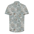 thumbnail image 5 of AHTJRT Stylish Men's Camouflage Print Button Down Short Sleeve Shirt Blue S, 5 of 5