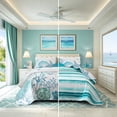 thumbnail image 4 of Juego de cama Djoymock Queen, 244 x 229 cm, edredón costero de microfibra, 4 of 9