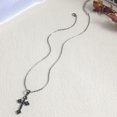 thumbnail image 3 of New exaggerated black diamond necklace female personality fashion rhinestone, 3 of 3