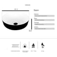 thumbnail image 4 of FULLWATT 28 Inch Wall Mounted Bathroom Vanity and Tempered Glass Sink Combo with Mirror and ORB 1.5GPM Water Saving Faucet and Pop Up Drain Set Modern Toilet Floating Vanity with Countertop Sink, 4 of 8