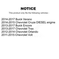 thumbnail image 2 of TEC Front Rear Ceramic Brake Pads Kit for Car Chevrolet Cruze Buick Trax Verano Encore Orlando Volt KTC-100788, 2 of 10