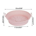 thumbnail image 2 of SSZMDLB Poêle pour Friteuse à Air Chaud à Moins de 5 $, Doublure de Poêle de Cuisson Réutilisable pour Friteuse à Air, Coussinet en Silicone de 8,5 Po avec Lignes Surélevées pour la Circulation de l'Air, Antiadhésif Compatible Lave-Vaisselle pour un Nettoyage Facile, 2 of 2