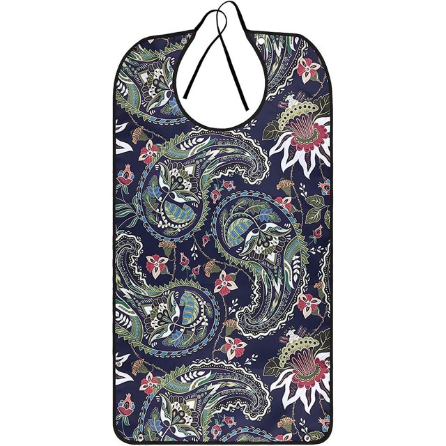 Baberos para adultos Baberos impermeables para comedor protectores de ropa lavables a máquina con recogedor de migas para mujeres mayores