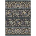 thumbnail image 2 of Addison Rugs Chantille Indoor/Outdoor Traditional Floral Black Machine Washable Rectangle Rug, 10' x 14', 2 of 8