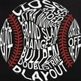 thumbnail image 3 of CafePress - Baseball Word Cloud Men's Dark Pajamas - Men's Dark Loose Fit Cotton Pajama Set, 3 of 7