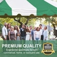thumbnail image 2 of Party Tents Direct Weekender Pole Tent Party Canopy, 20x30 Green and White, 2 of 8