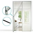 thumbnail image 2 of Mosquitera magnética para puerta, cortina de malla, sello magnético de arriba a abajo con cierre automático, mantiene el aire fresco en el interior (140x240cm, gris) Xemadio LHH-0726, 2 of 5