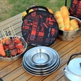 thumbnail image 3 of 12 Unids / set de Vajilla de Camping Suministros de Cocina Portátiles de material acero Inoxidable con Bolsa de Almacenamiento Tazón para, 3 of 8