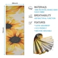 thumbnail image 2 of White Sunflower Pattern Hot Yoga Mat Towel Non Slip for Hot Yoga - Quick-Drying Yoga Mat Cover with 4 Corner Pockets with Travel Bag - Hot Yoga Towel Non Slip Grip Moisture Wicking Sweat 70"x26", 2 of 6