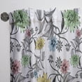 thumbnail image 3 of DESIGN ART Designart 'Hand drawn summer flowers' Floral Curtain Single Panel 52 in. wide x 84 in. high - 1 Panel 84 Inches, 3 of 5