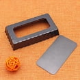 thumbnail image 3 of 4Pcs 4 Inches Rectangular Oven Toast Box Carbon Steel Cake Baking Pan Non-stick Bread Bakeware Pan Household Bakeware for Cookie Biscuit Cake(Black), 3 of 8