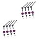 thumbnail image 1 of Bewildely RC Car CVD Drive Shaft para Wltoys 1/12 124018 124019 RC Car Model Purple Type4, 1 of 1