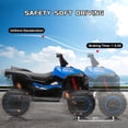 thumbnail image 3 of ATV eléctrico para niños 12V, 4 ruedas todo terreno 4WD con 2 modos de control, neumáticos con relieve, luces LED, manubrio, pedal, suspensión de resorte (negro), 3 of 7