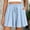 Light Blue women's high waisted skirt shorts a1, variant on Cagogo Women's High Waisted Flowy Skirt Shorts with Pockets Summer Casual Mini Loose Beach Vacation Shorts Skirt Solid Trousers, Gray 2XL