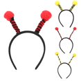 thumbnail image 5 of Bee Antenna Headband Snail, Ant, Insect Costume Props With Plush Pom-pom Bopper, 5 of 5