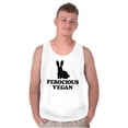 thumbnail image 3 of Ferocious Vegan Herbivore Bunny Tank Top T Shirts Men Women Brisco Brands M, 3 of 6