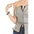 thumbnail image 4 of Corset strapless con detalles metalicos Roman Fashion/ Juvenil, 941 (Plateado) plateado M, 4 of 6