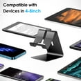 thumbnail image 3 of EEEkit Universal Cell Phone Tablet Desk Stand Holder Mount Fit for iPhone 14 13 Mini 12 Pro Max XR XS X 8, Samsung Galaxy S20 S9 Plus S10 S8 Note 9 8 5, 3 of 6