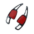 thumbnail image 4 of 2 piezas de extensión de palanca de cambios para volante de coche para S5 A7 A8 Q2 Patrón forjado negro, 4 of 8