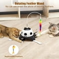 thumbnail image 2 of VOCOO Interactive Cat Toys for Indoor Cats, Motion Activate Automatic Cat Toys, 3-in-1 Hunt,Hide and Seek Game, USB Charging (Black), 2 of 8