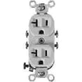 thumbnail image 1 of 20Amp 3Wire Grounded Duplex Receptacle - White, 1 of 1