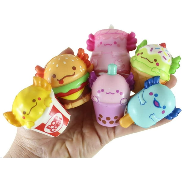 MINI 2" Food Axolotl Slow Rise Squishy Toys - Memory Foam Party Favors, Fidgets, Prizes, OT - Walmart.com