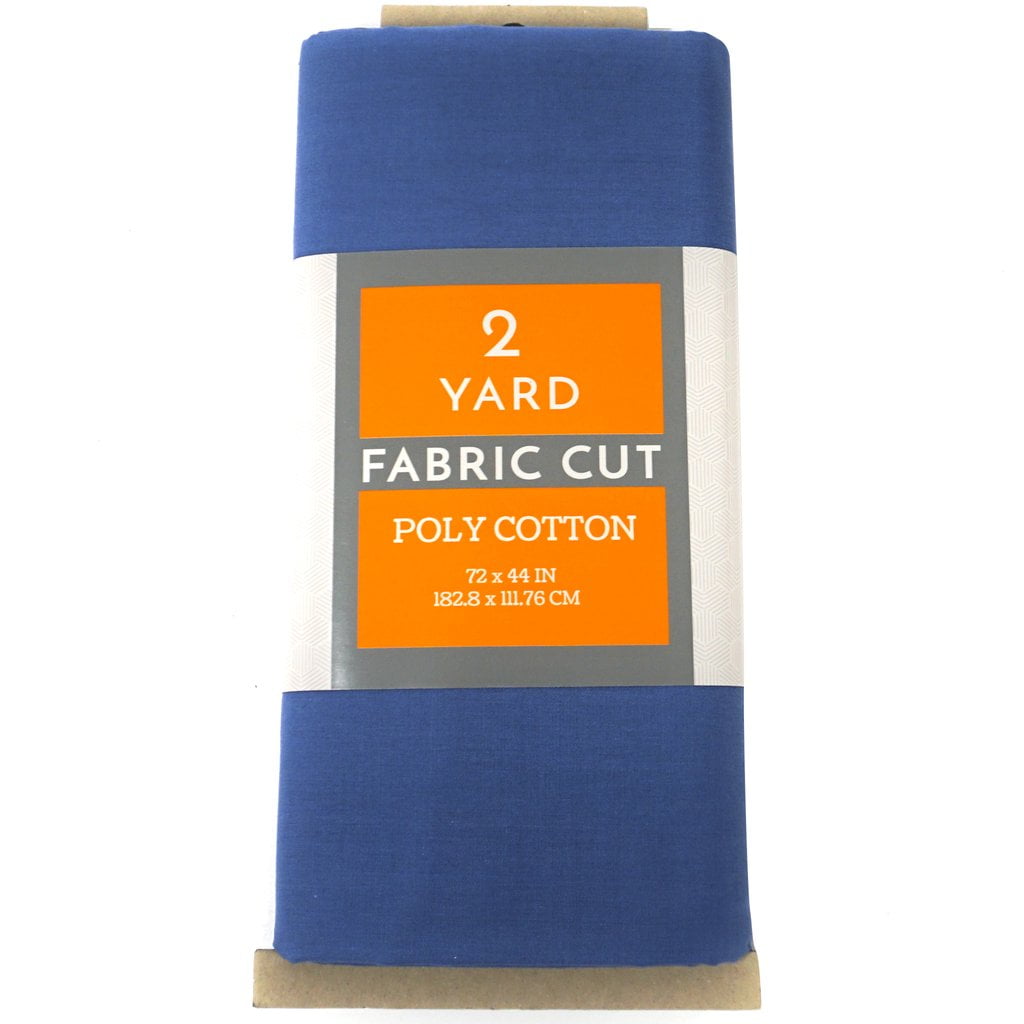 Shason Textile Craft Quilting Poly Cotton 2 Yards Precut Fabric, Steel (Pack of 2)