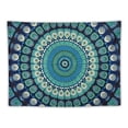 thumbnail image 5 of Shiartex  hippie Bohemian Psychedelic Wall Hanging Bohemian Psychedelic Peacock Tapestry, Psychedelic Hippie Mandala Dorm Décor for Hanging, Bedding, Beach Coverlet Curtain 40x30inch, 5 of 6