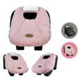 thumbnail image 4 of CozyBaby Insulated Cozy Cover Weatherproof Infant Car Seat Cover, Pink, 4 of 6