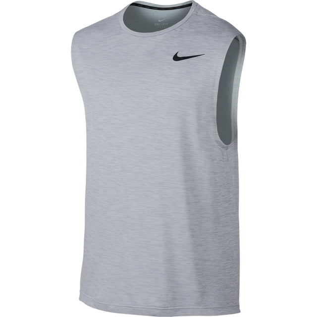 Nike - Camiseta de tirantes de entrenamiento para hombre, color gris, grande Nike Camiseta sin mangas
