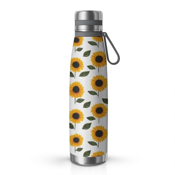 29oz Stainless Steel Insulated Thermos with Tea Filter, 360° Printed Travel Bottle, Leakproof BPA-Free Flask with Anti-Slip Base, 304 Inner & 201 Outer, Vacuum Cup