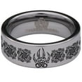 thumbnail image 2 of Celtic Wolf Paw Tungsten Carbide Ring, 2 of 6