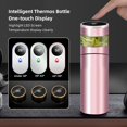 thumbnail image 2 of (Pink)Tea Infuser Bottle - Coffee Thermos - Smart Sports Water Bottle with LED Temperature Display - Travel Tea Cup with Stainless Steel Filter, 2 of 5