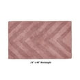 thumbnail image 2 of Better Trends 24" x 40" Bathroom Rugs 100% Cotton Soft Water Absorbent Non Slip Bath Mat Machine Washable Rug (Pink) Hugo Collection, 2 of 4