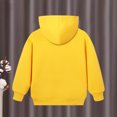 thumbnail image 4 of Toddler Hoodie Pullover Hooded Sweatshirt Long Sleeve Solid Pockets Soft Casual Cute Tops, 4 of 6