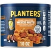 PLANTERS Honey Roasted Mixed Nuts, Party Snacks, Plant-Based Protein, 10 oz Canister
