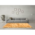 thumbnail image 3 of Ahgly Company Indoor Round Abstract Orange Modern Area Rugs, 5' Round, 3 of 4