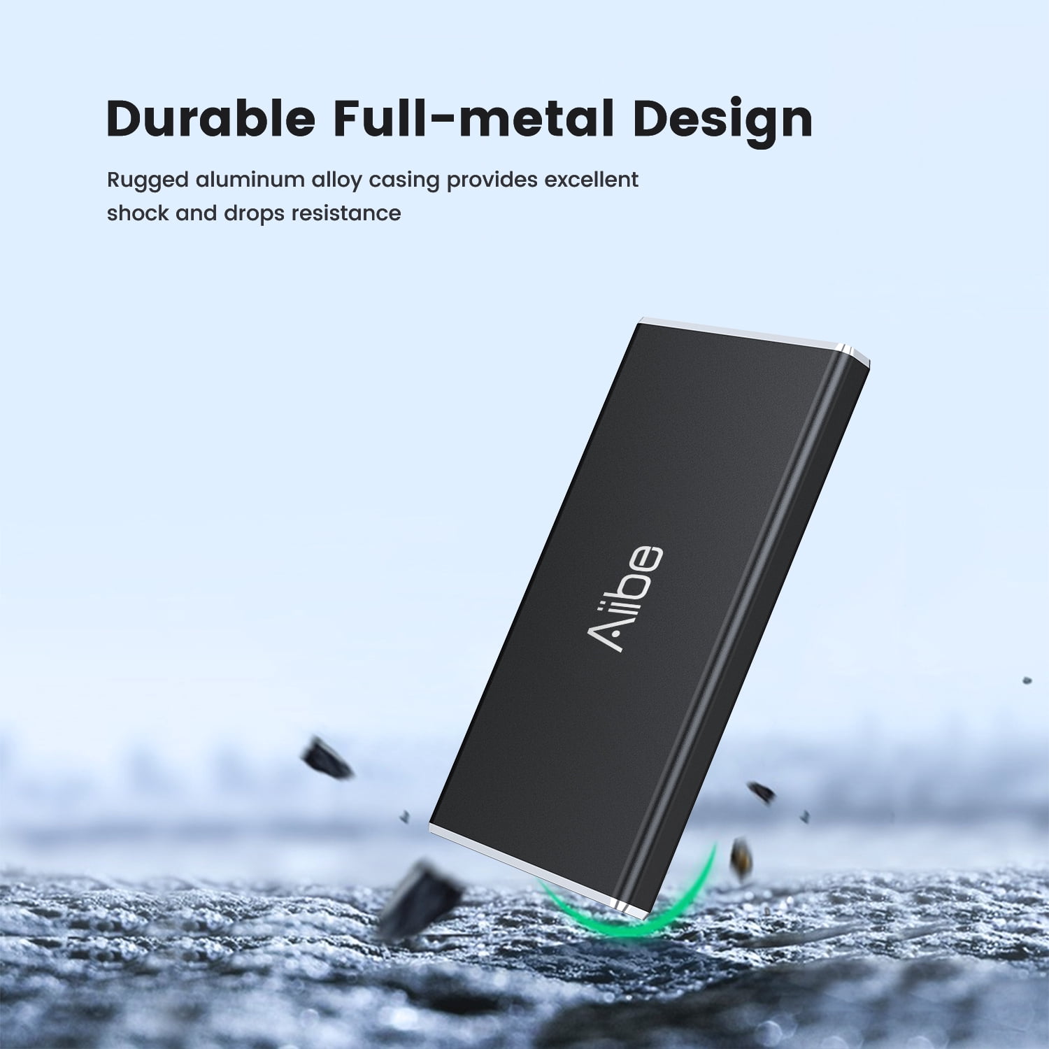 Mini Portable SSD 250GB External Mobile Solid State Drive USB 3.1 Ultra-Slim Hard Drive for Laptop PC