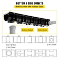thumbnail image 6 of Trench Drain System, 5.9x5.1-Inch HDPE Channel Drain with Metal Grate, 3x39 Driveway Drain, Black Plastic Garage Floor Drain, 3-Pack, 6 of 11