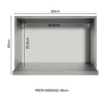 thumbnail image 4 of Alacena Organizadora Madesa Nice 60cm para Horno Color Gris, 4 of 10